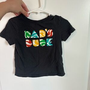 Old Navy Black Short-Sleeve Tee with Colorful Graphic
